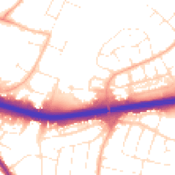 Daytime road noise heatmap for BH17 8PJ