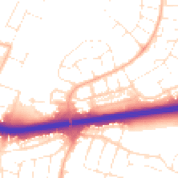 Daytime road noise heatmap for BH17 8QD