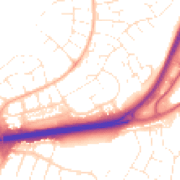 Daytime road noise heatmap for BH17 8QX