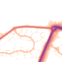 Daytime road noise heatmap for BH17 8SP
