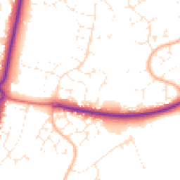 Daytime road noise heatmap for BH17 9BD