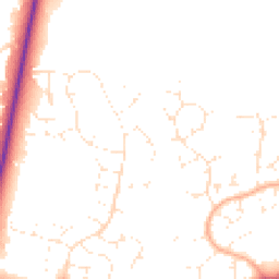 Daytime road noise heatmap for BH17 9BG