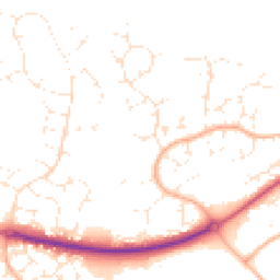 Daytime road noise heatmap for BH17 9DH