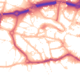 Daytime road noise heatmap for BH2 5AD