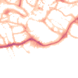 Daytime road noise heatmap for BH2 5BB
