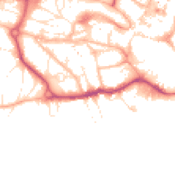 Daytime road noise heatmap for BH2 5DZ