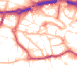 Daytime road noise heatmap for BH2 5EE