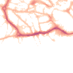 Daytime road noise heatmap for BH2 5EQ