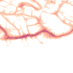 Daytime road noise heatmap for BH2 5ER