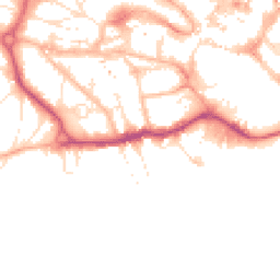 Daytime road noise heatmap for BH2 5EY