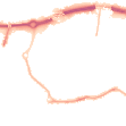 Night-time road noise heatmap for BH2 5LU