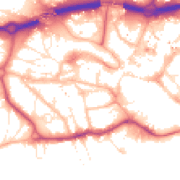 Daytime road noise heatmap for BH2 5NW