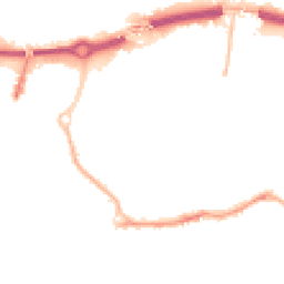 Night-time road noise heatmap for BH2 5NX