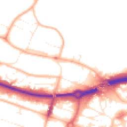 Daytime road noise heatmap for BH2 6BH