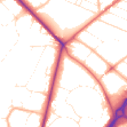 Daytime road noise heatmap for BH2 6NB