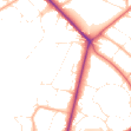 Daytime road noise heatmap for BH2 6NY