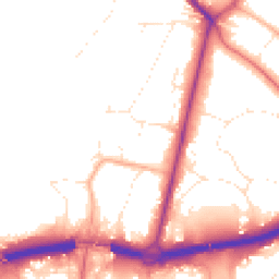 Daytime road noise heatmap for BH2 6PY