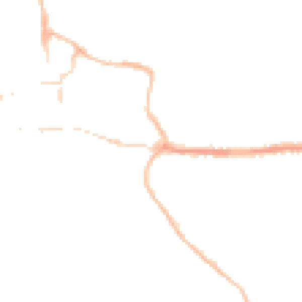 Night-time road noise heatmap for BH21 1AF