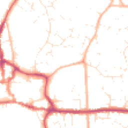 Daytime road noise heatmap for BH21 1AL