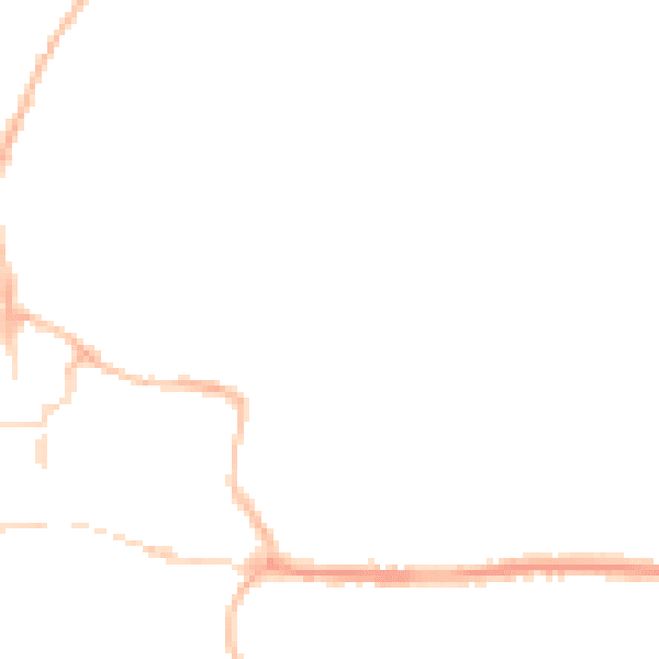 Night-time road noise heatmap for BH21 1AL