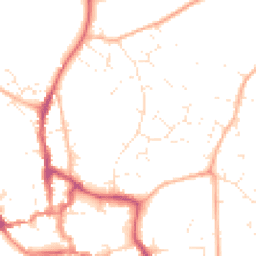 Daytime road noise heatmap for BH21 1AX