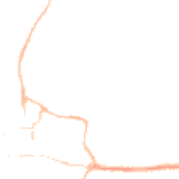 Night-time road noise heatmap for BH21 1BA