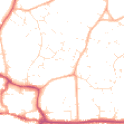 Daytime road noise heatmap for BH21 1BB