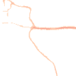 Night-time road noise heatmap for BH21 1BE
