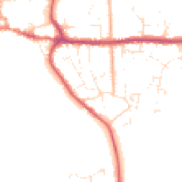 Daytime road noise heatmap for BH21 1BH