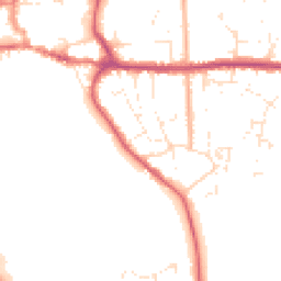 Daytime road noise heatmap for BH21 1BQ