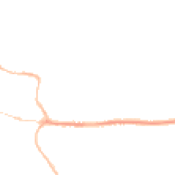 Night-time road noise heatmap for BH21 1BX