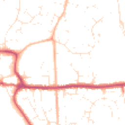 Daytime road noise heatmap for BH21 1DD