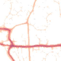Daytime road noise heatmap for BH21 1DF