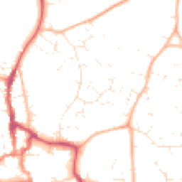 Daytime road noise heatmap for BH21 1DJ