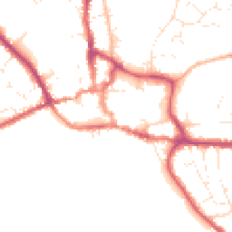 Daytime road noise heatmap for BH21 1HS