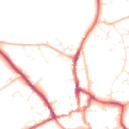 Daytime road noise heatmap for BH21 1NJ