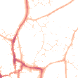 Daytime road noise heatmap for BH21 1NU