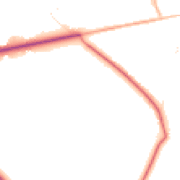 Daytime road noise heatmap for BH21 2FQ