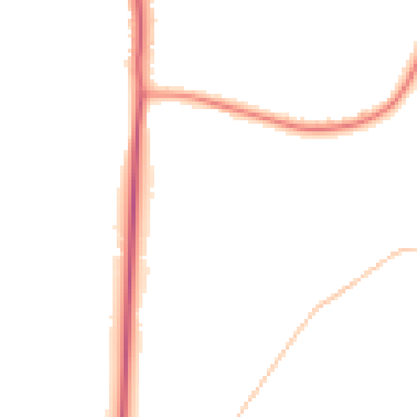 Night-time road noise heatmap for BH21 3BH