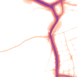 Daytime road noise heatmap for BH21 3DA