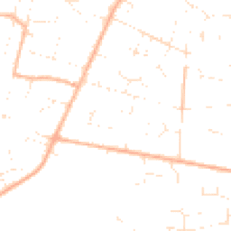 Daytime road noise heatmap for BH21 3QG
