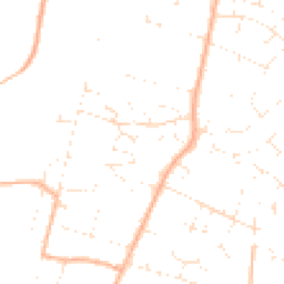 Daytime road noise heatmap for BH21 3TB