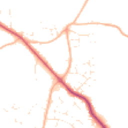 Daytime road noise heatmap for BH21 3XH
