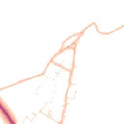 Daytime road noise heatmap for BH21 4DD