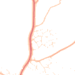 Daytime road noise heatmap for BH21 4FA