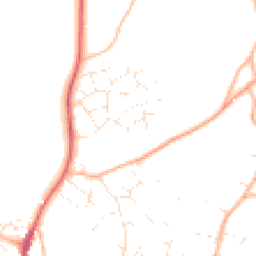 Daytime road noise heatmap for BH21 4FF
