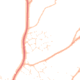 Daytime road noise heatmap for BH21 4FN