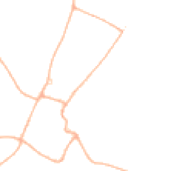 Daytime road noise heatmap for BH21 5AR