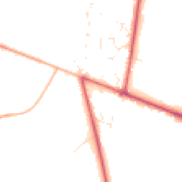 Daytime road noise heatmap for BH21 6FR