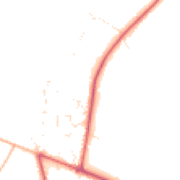Daytime road noise heatmap for BH21 6RJ